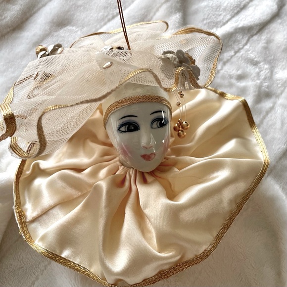 Vintage Holiday Vintage 95s Porcelain Lady Ornament Poshmark